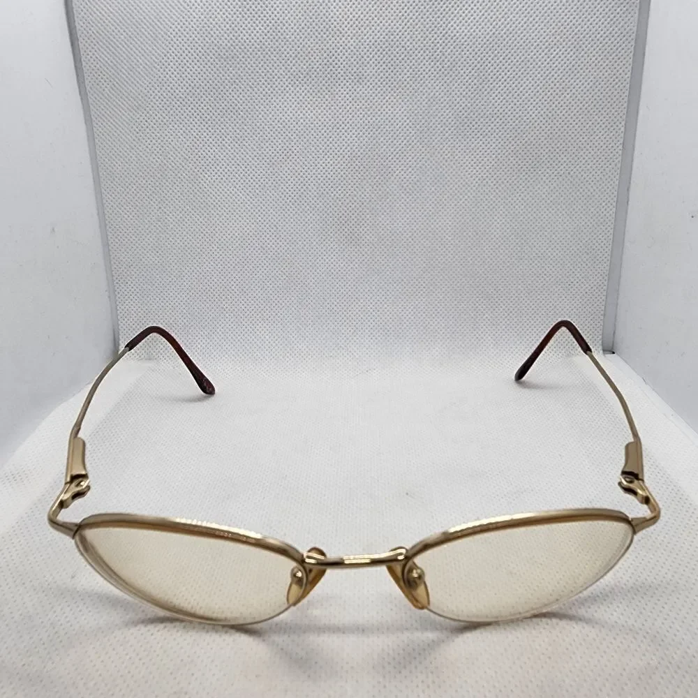 Brooks Brothers Gold & Brown Prescription Glasses Frames